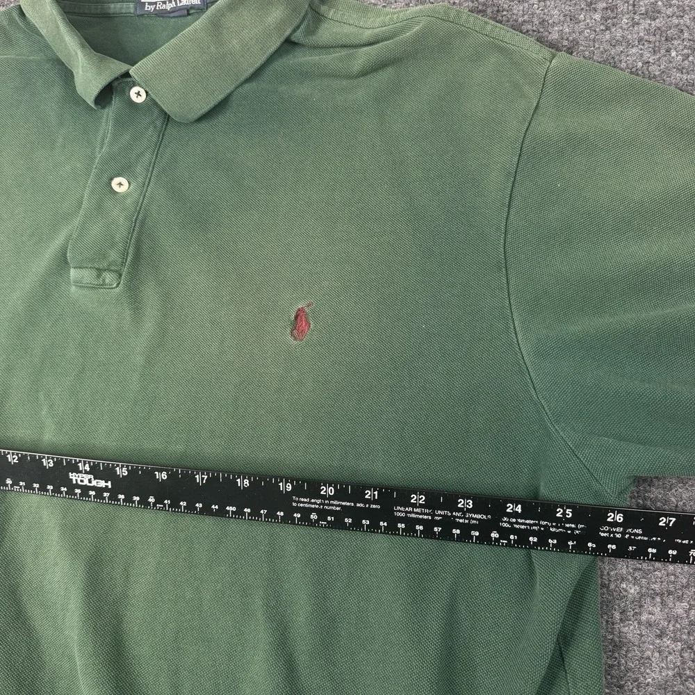 Ralph Lauren Polo Shirt Men's XXL Tall Classic Fit Green Short Sleeve